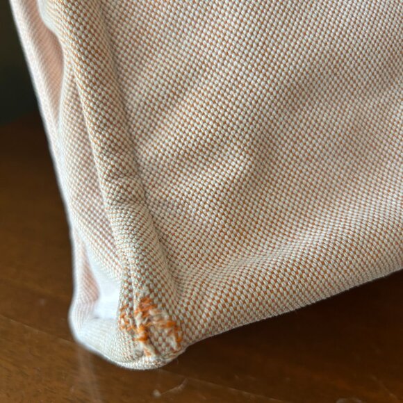 Hermès Toile Canvas Herline Tote MM in Peach - Picture 9 of 12